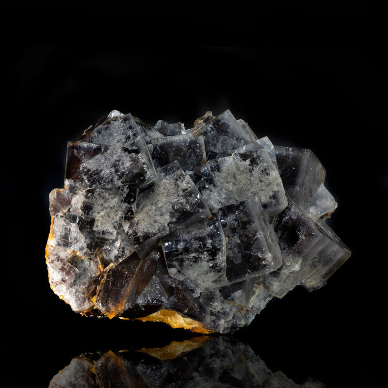 Fluorite bleue et jaune de la mine Beihilfe, Allemagne
