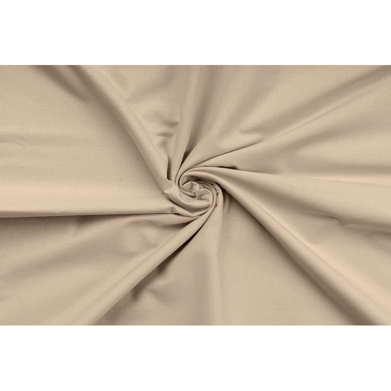 Premium 100% Cotton Ranforce King Quilt Cover Set, Beige | Includes 102.4 x 86.6 inches Duvet Cover & 19.7 x 31.5 inches Pillowcases (2) | 155 Thread Count, Button Closure, Machine Washable at 86°F