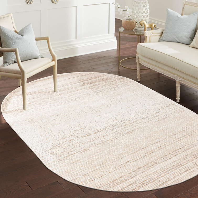 Letitia Striped Ivory Area Rug