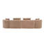 Canapé modulaire modulaire de 137,8 po sans os rembourré pour le salon-1444345156