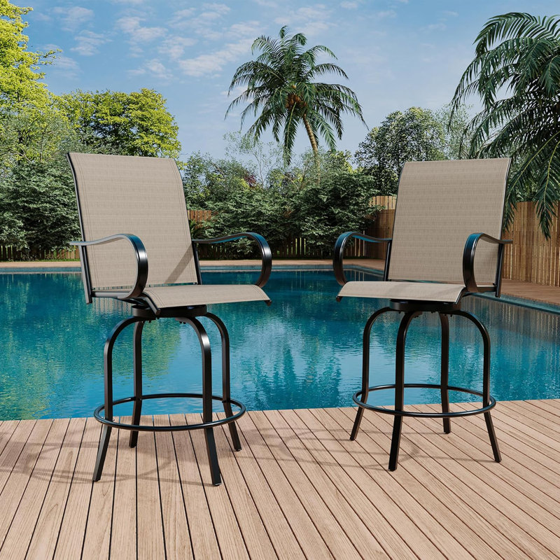 Outdoor Stool, Brown