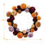 Couronne de velours - décoration de récolte multicolore, 22 po