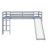 Low Loft Bed With Slide, Ladder, Safety Guardrails-970828599