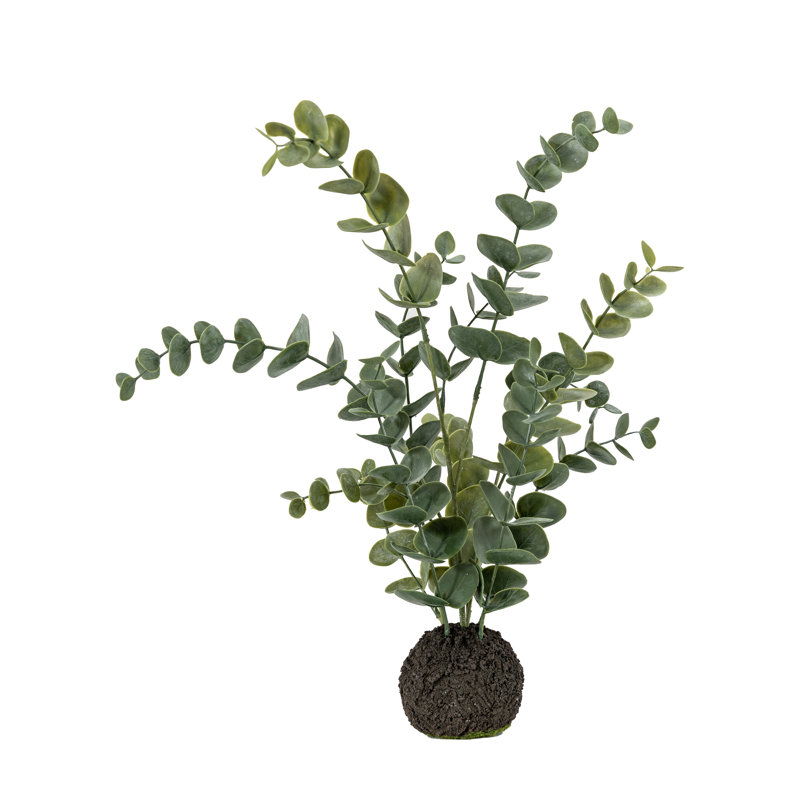 Eucalyptus In Soil Faux Eucalyptus Plant, 46 H x 25 W x 25 D cm