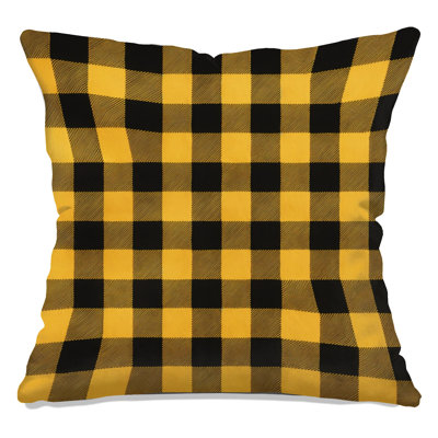 Pastel Plaid Pattern Double Sided Throw Pillows