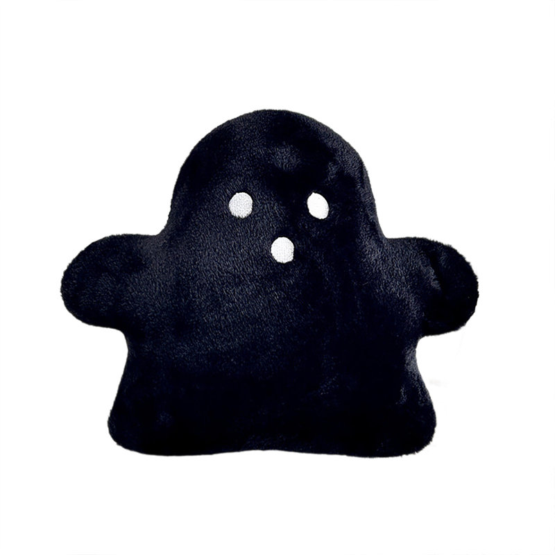Coussin décoratif 23x18cm Halloween Ghost, Black