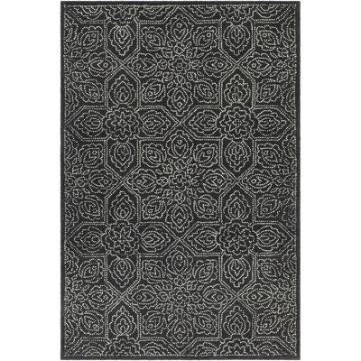 Tapis contemporain touffeté à la main Fairburn