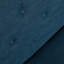 Siège Mid-Century moderne avec capitonnage à boutons, siège en tissu bleu marine charmant, pièce décorative