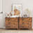 3-drawer Dresser w/ Convenient Handles Smooth Slide Rails Accent Table Walnut-1169899354