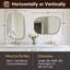 Miroir de salle de bain Huldrik Cadre en acier inoxydable-608158783-608158781