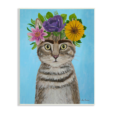 «Fun Manx Cat», arrangement floral audacieux, peinture par Coco de Paris - photographie