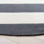 Tapis gris / ivoire en coton tissé à plat à la main Parik-683300640