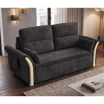 2 Seater Loveseat with Folding Sofa Bed
