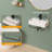 21" x 12" Wall Mounted Bathroom Sink with Towel Rack, White Rectangle Wall Hung Ceramic Lavatory Sink with Overflow and Faucet-116853839