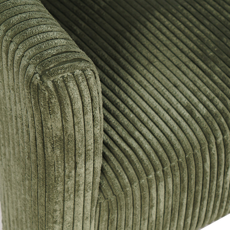 Fauteuil de salle à manger rembourré Darlington, Vert