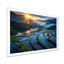 Coucher de soleil sur les champs chatoyants de Chine - art mural Chine