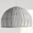 Moon 1-Light Rattan Pendant - White