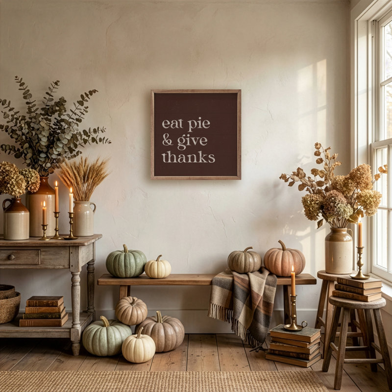 Eat Pie And Give Thanks, H 4 po x l 4 po