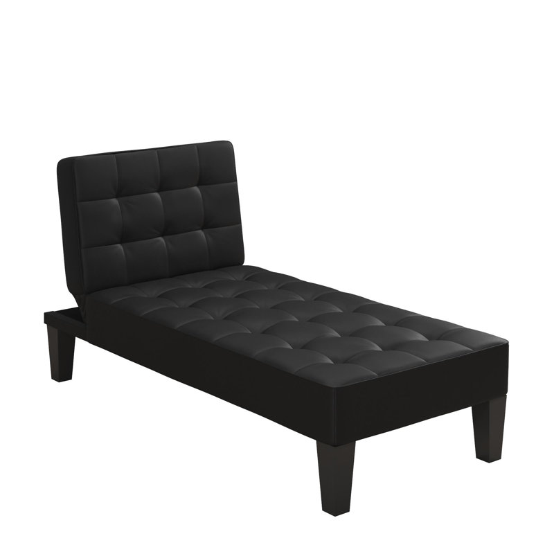 Alaira Faux Leather Chaise Lounge