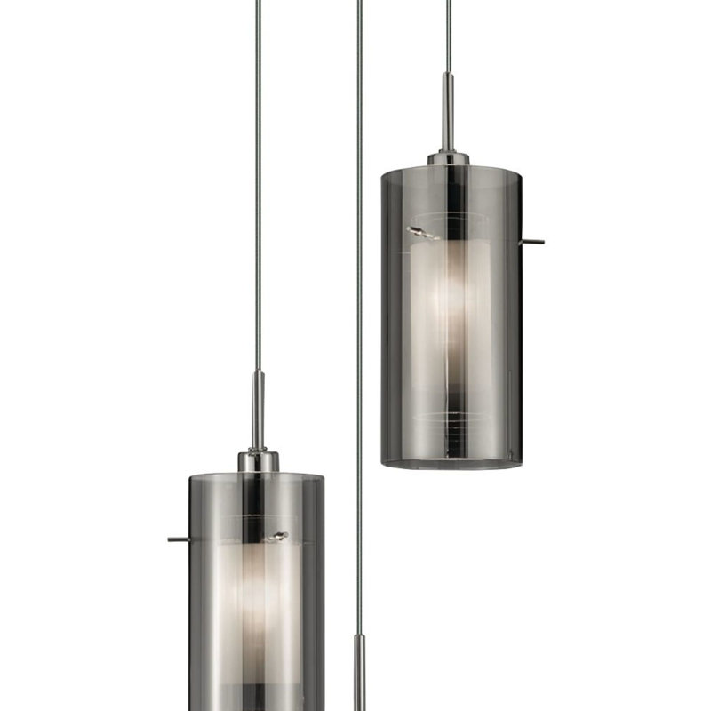 Alaudin 3 - Light Satin Silver Jar Pendant