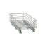 Panier pour garde-manger coulissant en acier brossé avec doublure en plastique-73850744-73834624