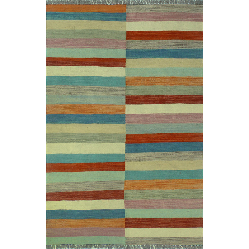 Caiden-Lee Wool Striped Indoor Rug