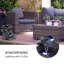 Weather Resistant Floor Fountain with Light