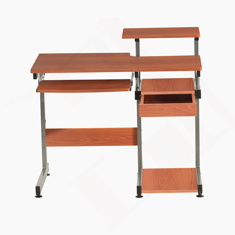 Bureau d'ordinateur Techni Mobile, grain de bois