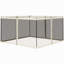 Filet de remplacement en filet de remplacement universel de 12 pi x 12 pi Outsunny pour abris de jardin et tentes à auvent avec fermetures à glissière