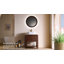 Meuble-lavabo de salle de bain 36 po Indigo, armoire de rangement autoportante en contreplaqué avec 2 portes diagonales rayées et tablette ouverte, lavabo en céramique à motif marbré et plateau en pierre frittée de Carrare, grain de bois-130369471-130369474