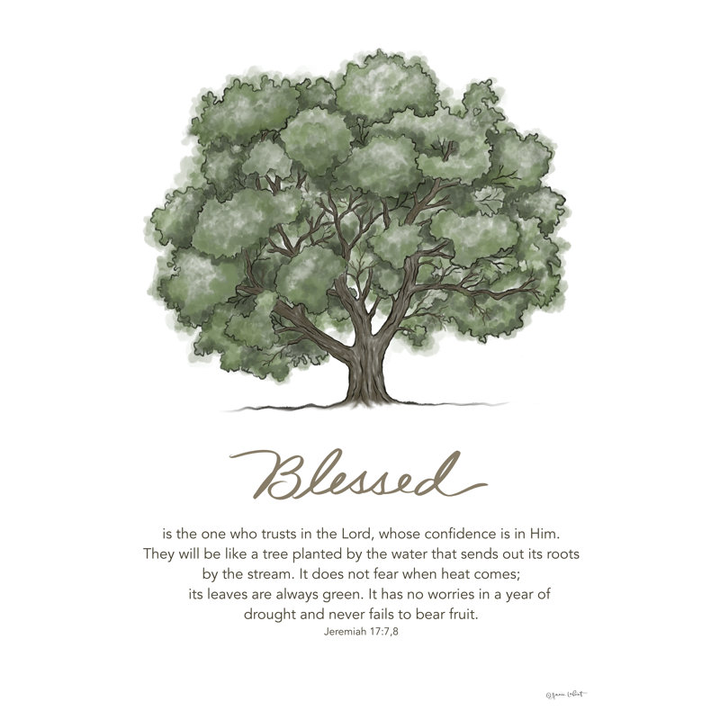 «Blessed», reproduction sur toile, H 12 po x l 8 po