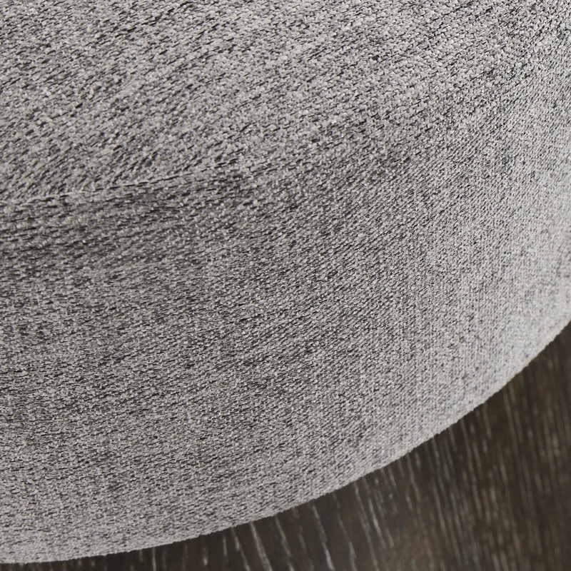Linea Upholstered Bench, Linea - Cerused Charcoal Finish