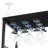 Bar Cabinet with LED Lights Removable Wine Storage Cabinet
