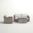 Stylish Rattan Wicker Fully Assembled 3-Person Seating Group With Plush Cushions – Perfect For Outdoor Relaxation