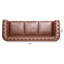 Canapé Chesterfield en similicuir avec accoudoirs roulés et capitonnage à boutons-287697815-287697808
