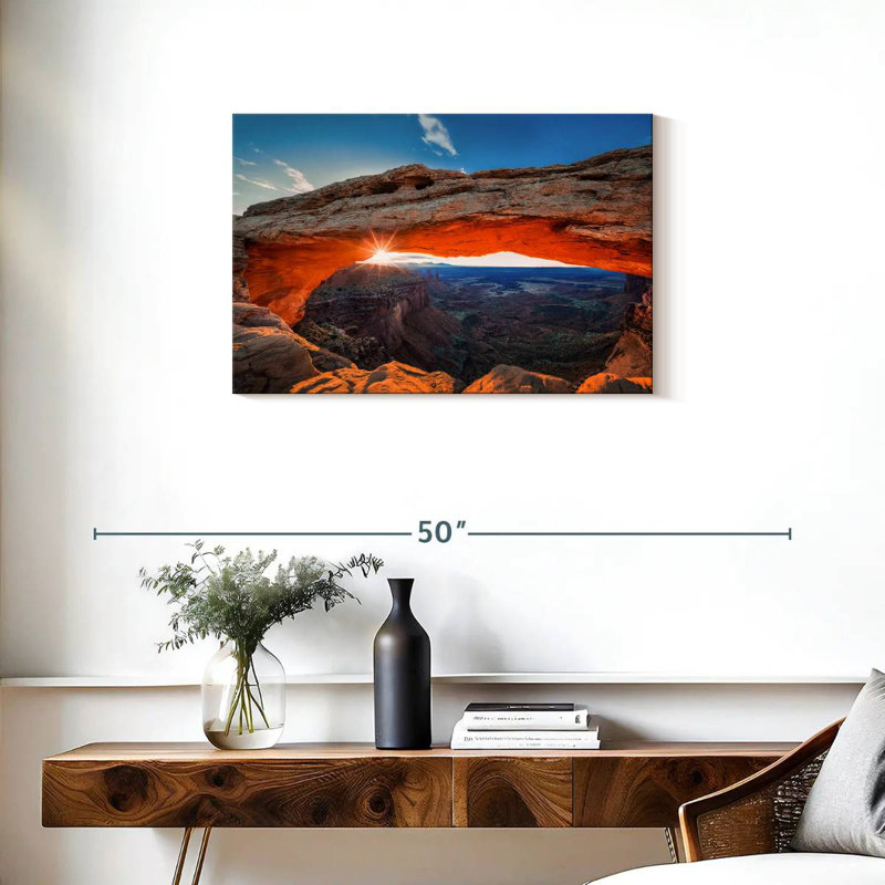 Alvord brillant lever de soleil à l'arche de Mesa, H 20 po x l 30 po