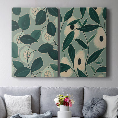 Monochrome Limes-Premium Gallery Wrapped Canvas -Ready to Hang