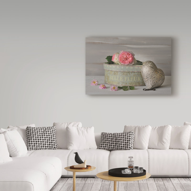 Art mural sur toile tendue - "La déclaration" par Christine Sainte-Laudy pour décoration de salon, de chambre à coucher ou de bureau - 12 x 19