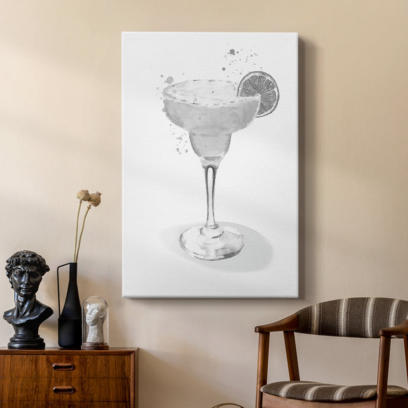 Vêtue d'une margarita blanche - galerie Cavas sur mesure, H 18 po x l 12 po