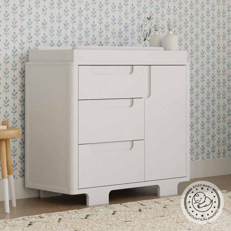 Yuzu 3-Drawer Changer Dresser, White