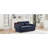 61.4-inch Extendable Sofa Bed Convertible Sofa, Modern Adjustable Back Sofa, Blue