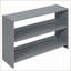 Lit mezzanine simple en pin massif avec tablettes mobiles et amp; Barrière de sécurité pour tableau noir, gris - aucun sommier nécessaire-1207562796