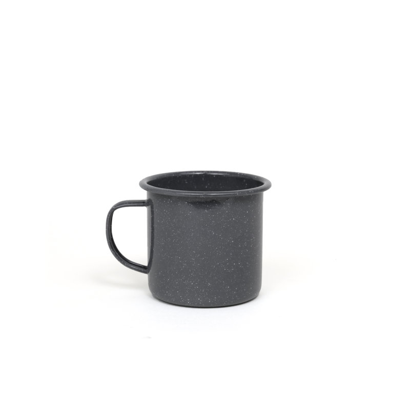 Stinson Enamelware 16 Oz Large Mug, Gray