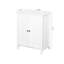 Armoire de rangement pour salle de bain, blanche avec portes doubles et tablette réglable - s'adapte bien à votre décor