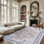Tapis floral lavable doux à la mode pour décoration de dortoir-103519305