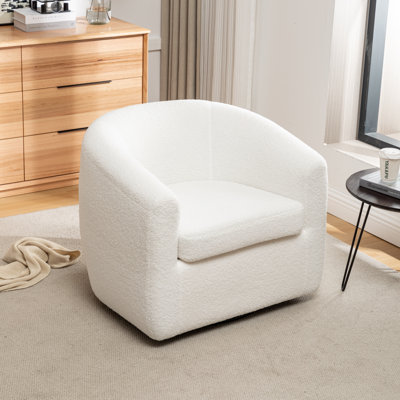 Odey Upholstered Swivel Barrel Chair