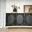 Large-Capacity Black Sideboard