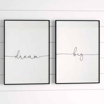 Dream Big - 2 Piece Print