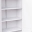 Armoire de cuisine 72 po en métal blanc avec portes, organisateur de rangement autoportant robuste avec 5 tablettes réglables, assemblage sans outil pour le garde-manger, cuisine, salle de bain