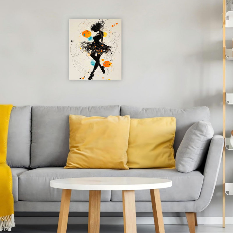 «Elegant Woman», art mural sur toile tendue 20 po x 24 po